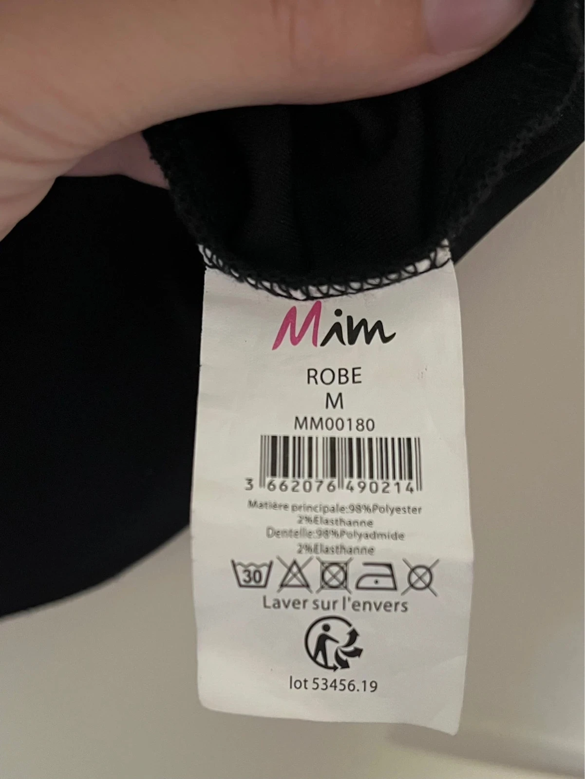 Vestido preto MIM com detalhes de renda estrelada - tamanho M – photo 6